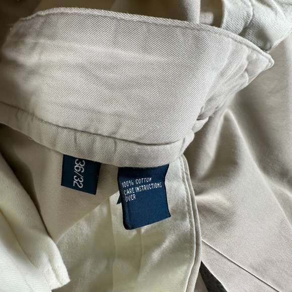 Polo Ralph Lauren Prospect Pant Mens 36x32 Beige Cotton Chino Straight Preppy - Picture 4 of 10